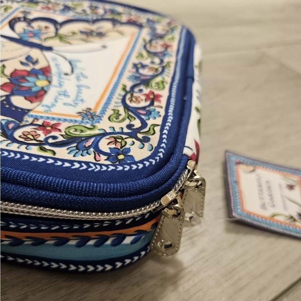 Brighton Multicolor Butterfly Embroidered Jewelry Pouch - Picture 2 of 5